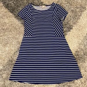 Magnolia Skye Blue Striped Dress Size Medium
